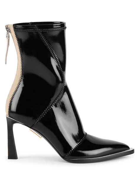 fendi neoprene boots white|Fendi Patent Neoprene Ankle Boots .